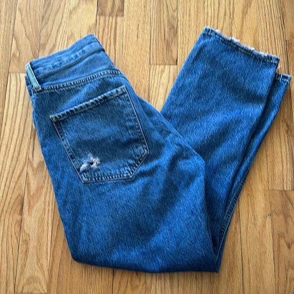 Agolde sz 27 button fly jeans Riley style 11.5” rise 25” inseam great pre owned - Picture 9 of 9